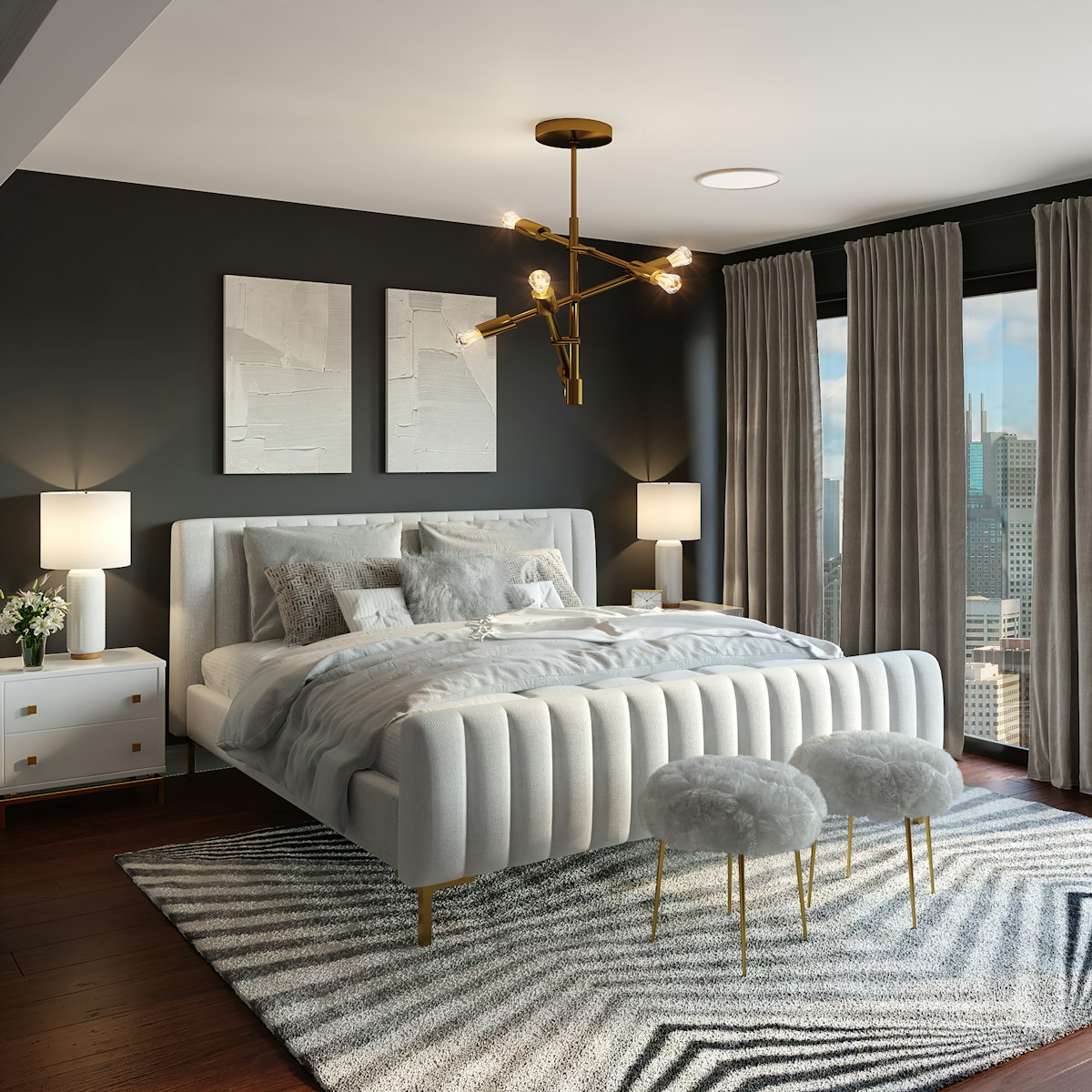 Upholstered Platform Bed
